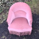 Pink toad armchair