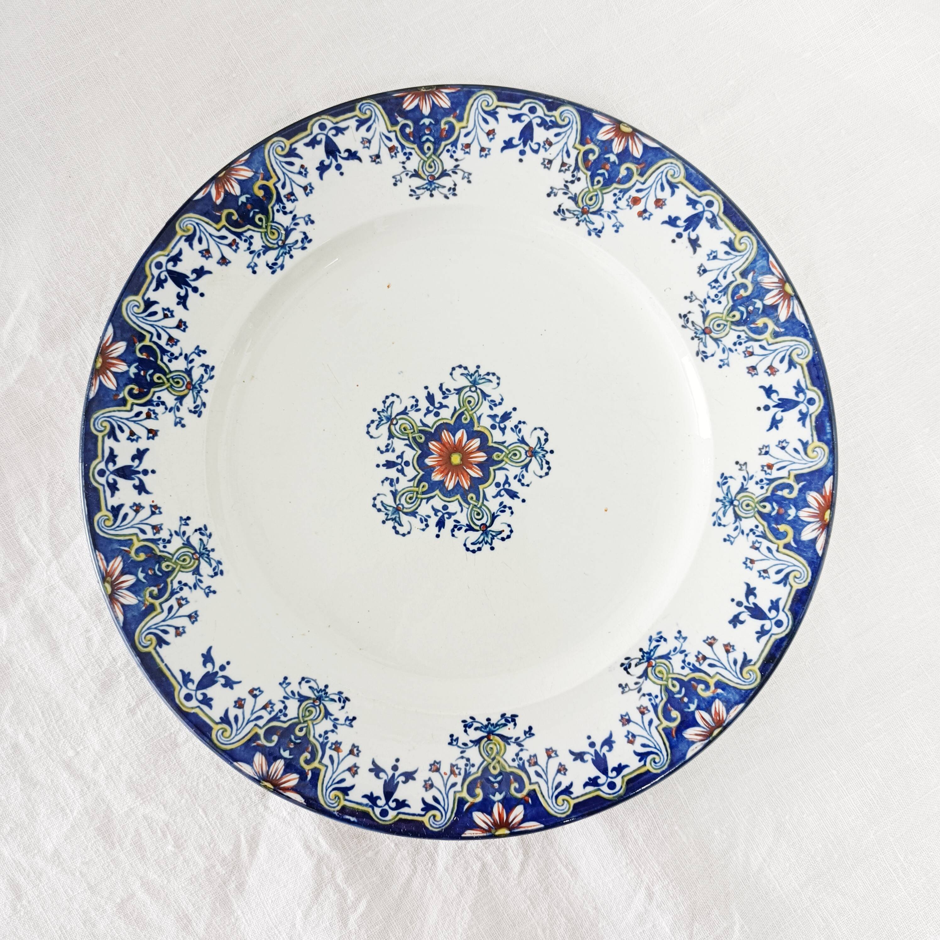 Plate Jules Vieillard Bordeaux JVB, Rouen