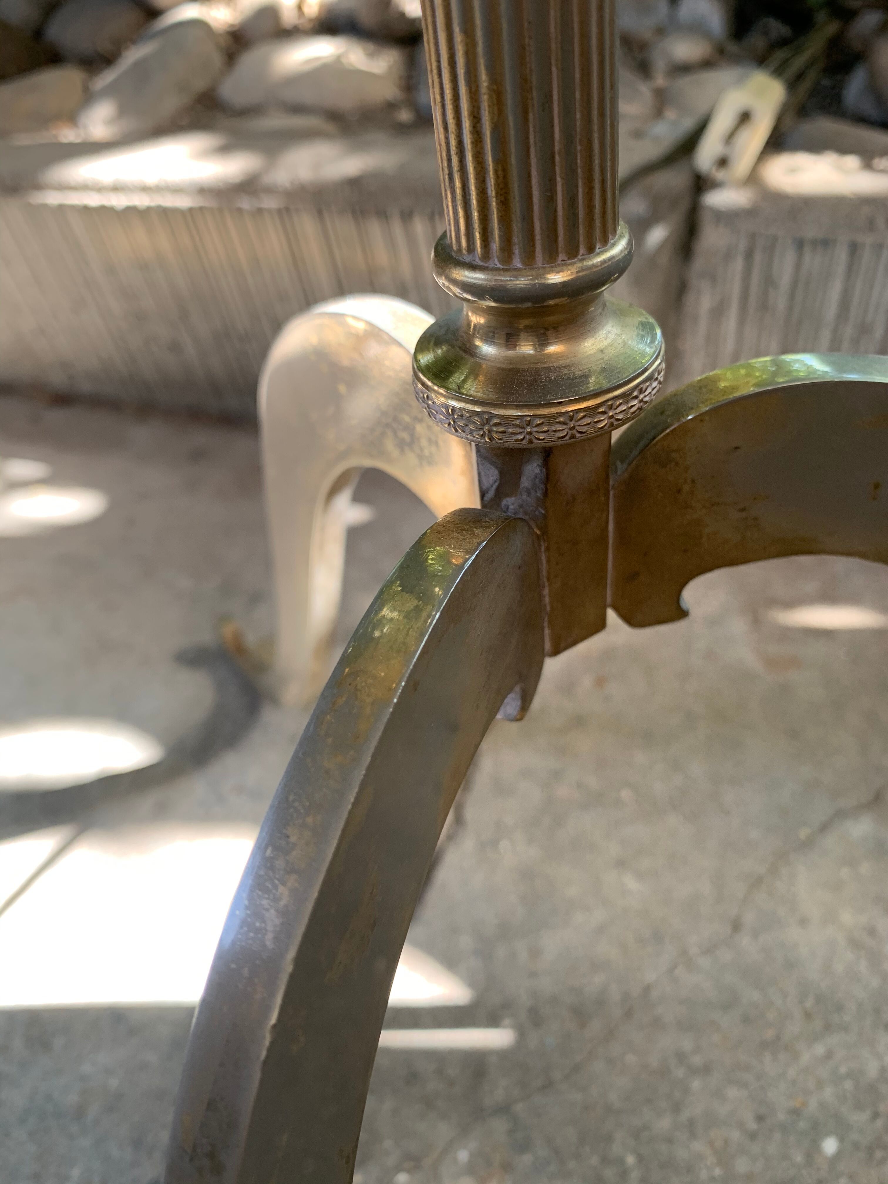 Pair of tripod lampposts 1960