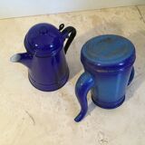 Enamelled metal coffee maker