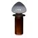 21stc italian contemporary hand-blown glass lamp, murano