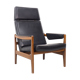 Vintage Dutch Teak High Back Chair, 1960s