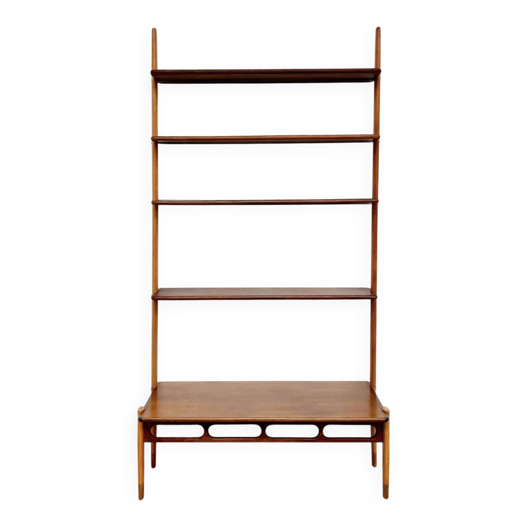 Wall system William Watting for Scanflex in teak and beech — 1960