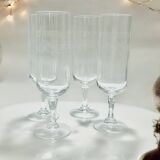 Arques crystal flutes, Matignon model.