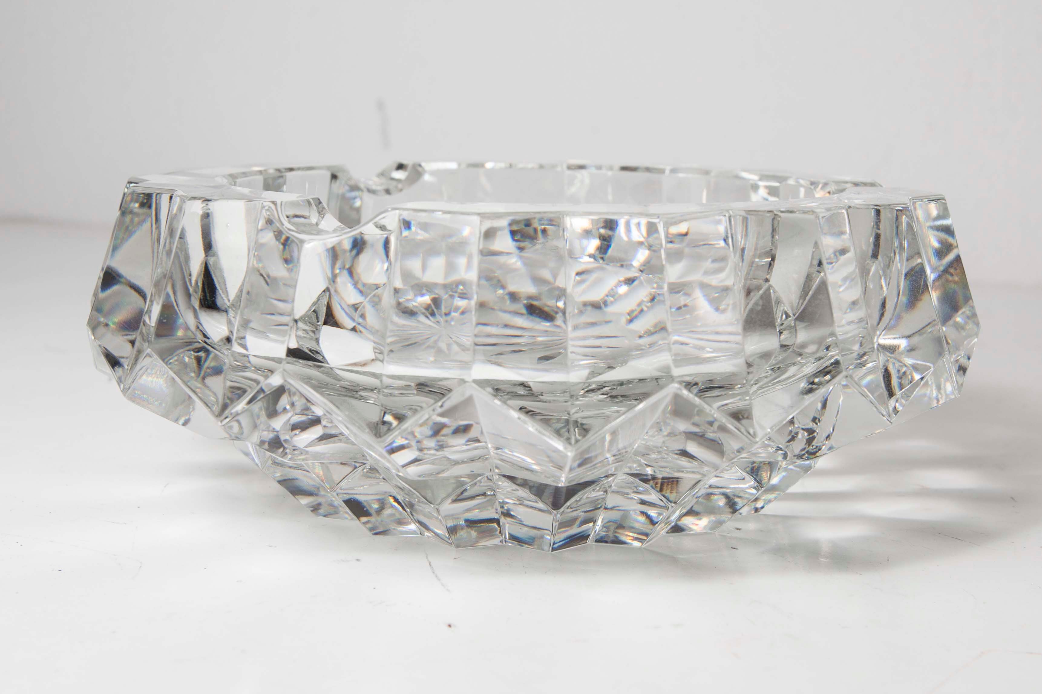 Cendrier cristal années 50