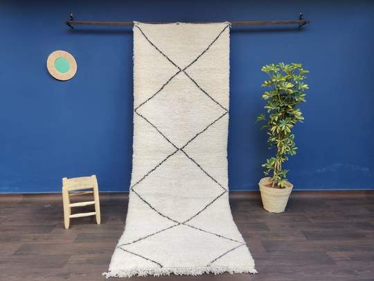 Beni Ouarain hallway rug 100x275cm