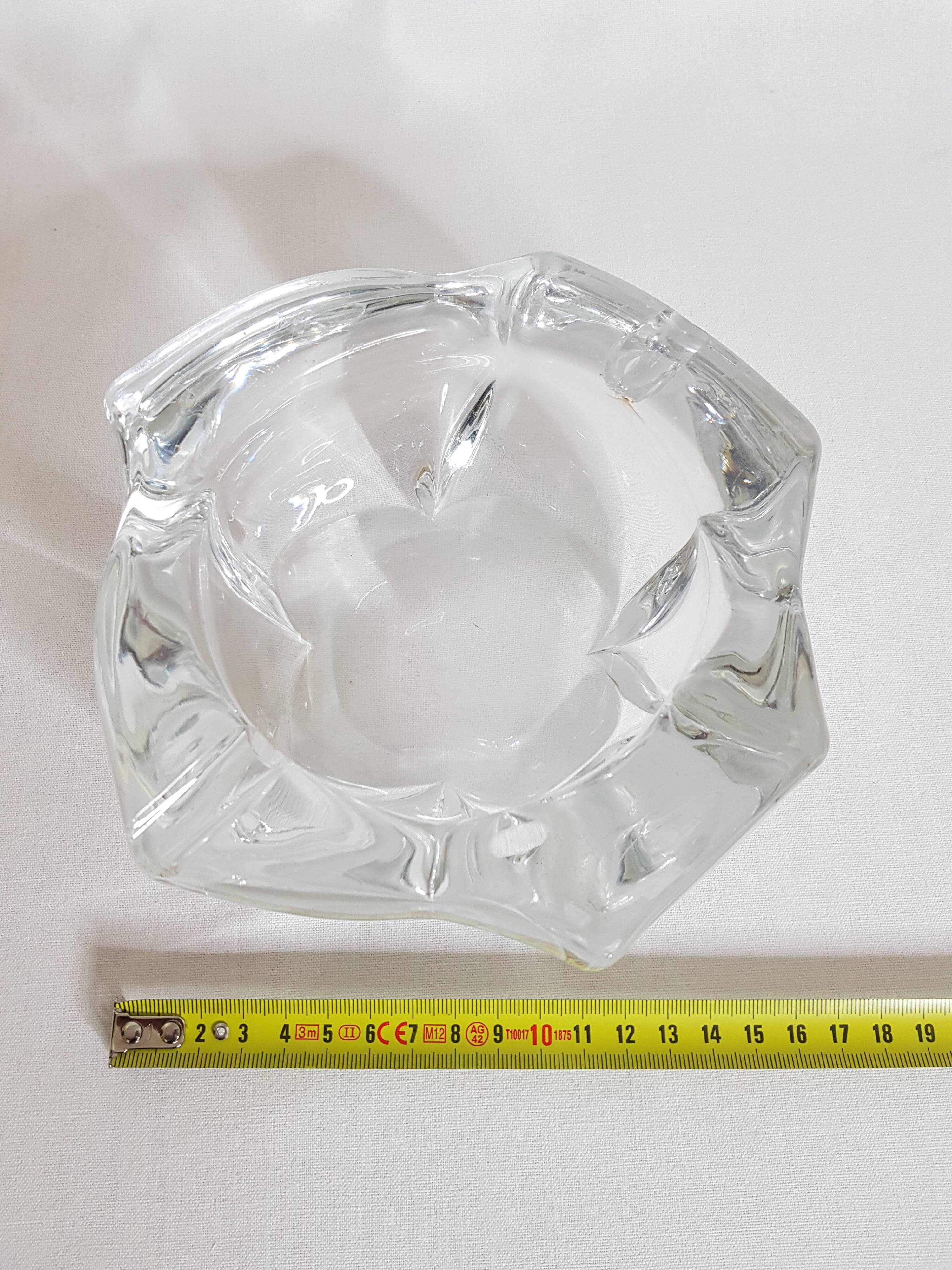 Crystal ashtray by Daum France 1960