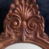 Mirror baroque style in carved walnut – late 19th