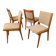 Set of four Cane Back chairs designed by Jens Risom, JO Carlssons, Sweden, 1950s