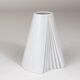 Geometric white porcelain vase Op Art Ambrogio Pozzi Rosenthal, Germany, 1980s
