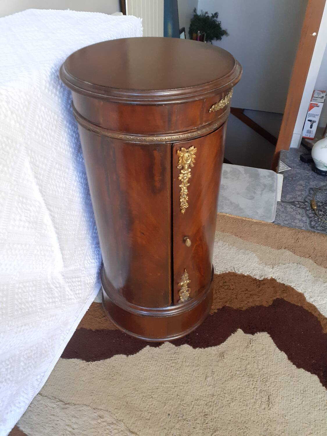 Empire mahogany bedside table called somno