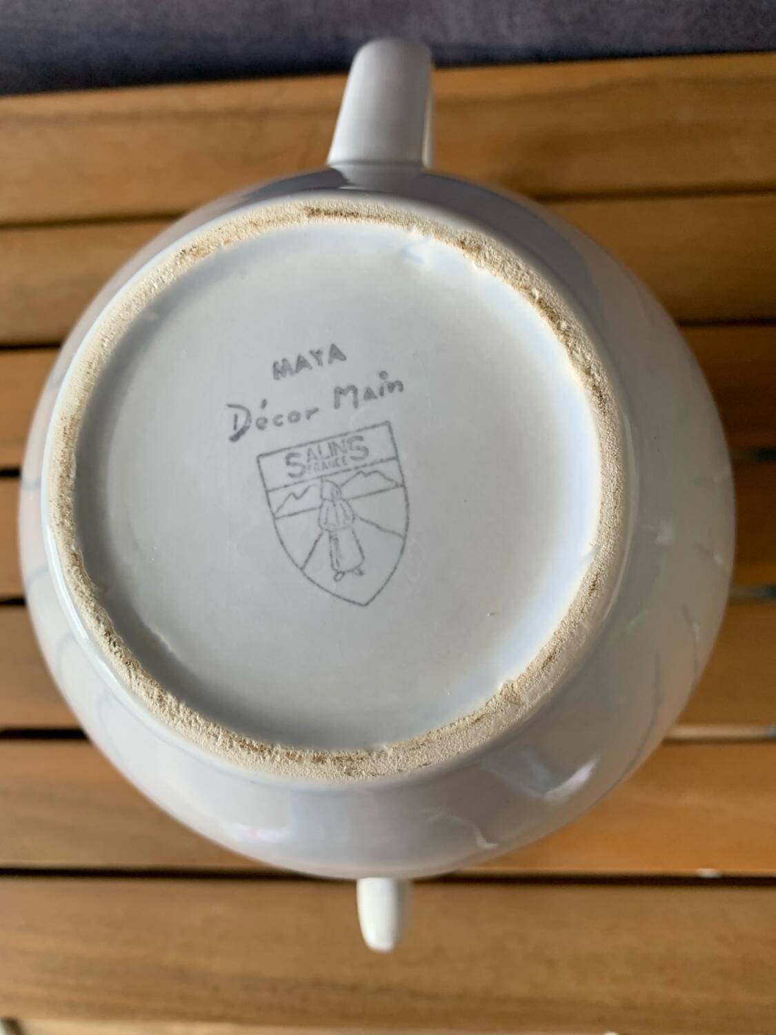 Vintage tableware Salins France