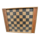 Old wooden checkers game