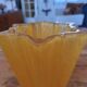 Yellow star vase Walther Glas