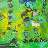 Voodoo Art White Haiti Acrylic Vaudun Art Brut Animism
