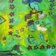Voodoo Art White Haiti Acrylic Vaudun Art Brut Animism