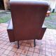 Paire de fauteuils en skaï année 50