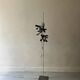 Jocelyn Troche (XXe siècle) Lampadaire fleur en acier chromé, design 1970