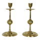 Pair of brass candlesticks