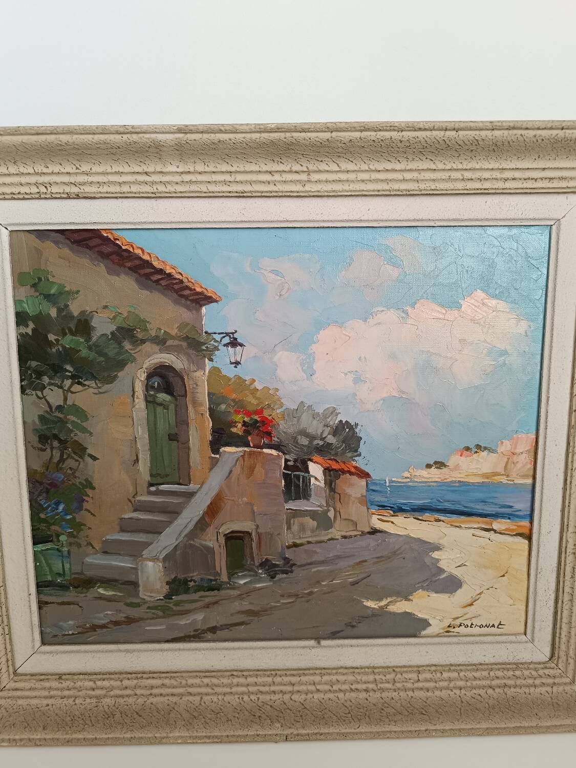 Painting representing the south of France signed Lucien Patronat