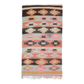 Colorful Geometric Pattern Woven Kilim Runner Rug 143x234