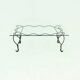 Coffee Table with Decorative Forged Steel Base and Glass Top 1960s