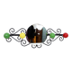 Boules wall mirror coat rack