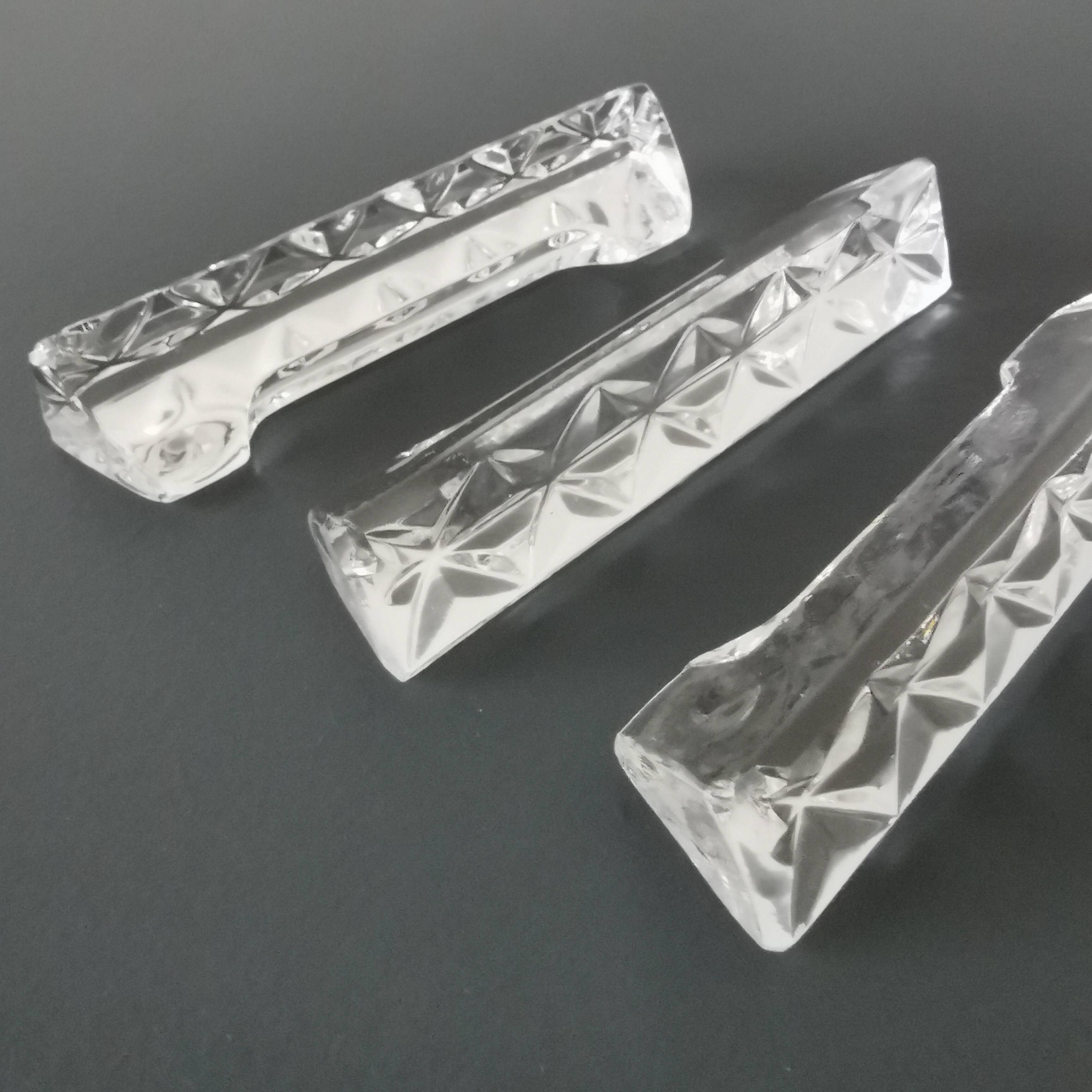 Set of 12 glass knife holders