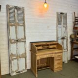 American desk with oak curtain