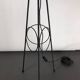 Lampadaire Stilnovo laque et triplex opaline des années 50