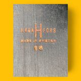 Chaise scandinave Sven Erik Fryklund pour HagaFors bois noirci 1950