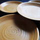 5 stoneware plates