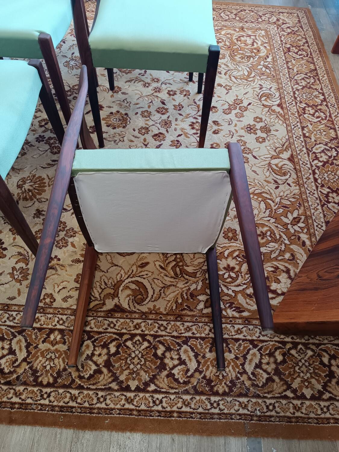 Scandinavian teak and rosewood chairs from the 60s