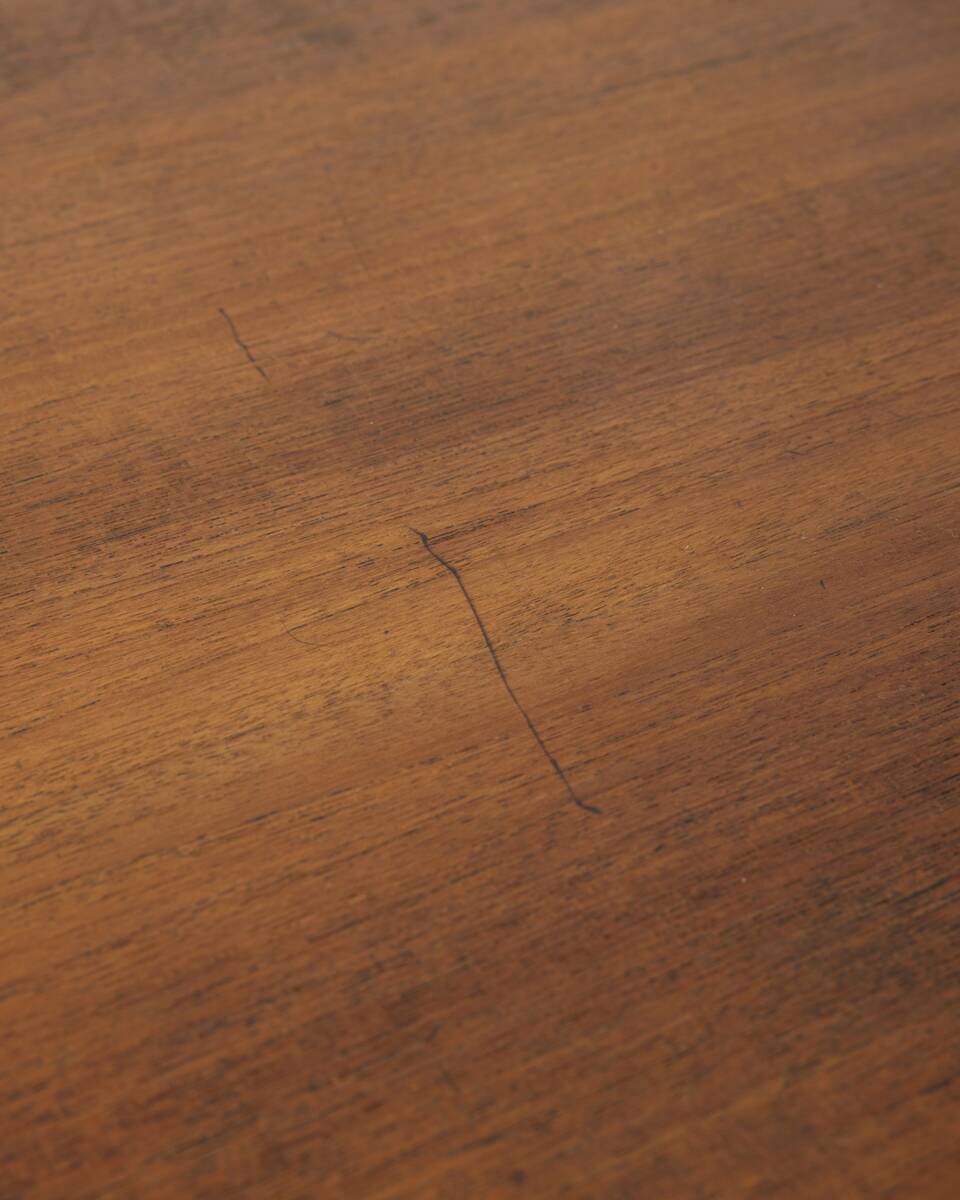 Vintage 60's table in metal and wood italian design