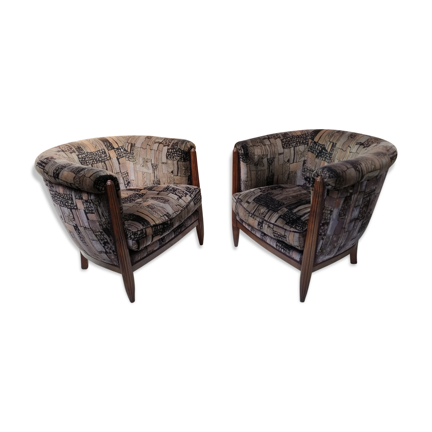 Pair of Art Deco armchairs