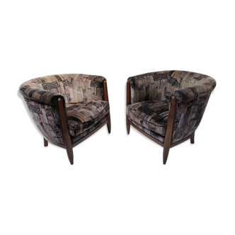 Pair of Art Deco armchairs