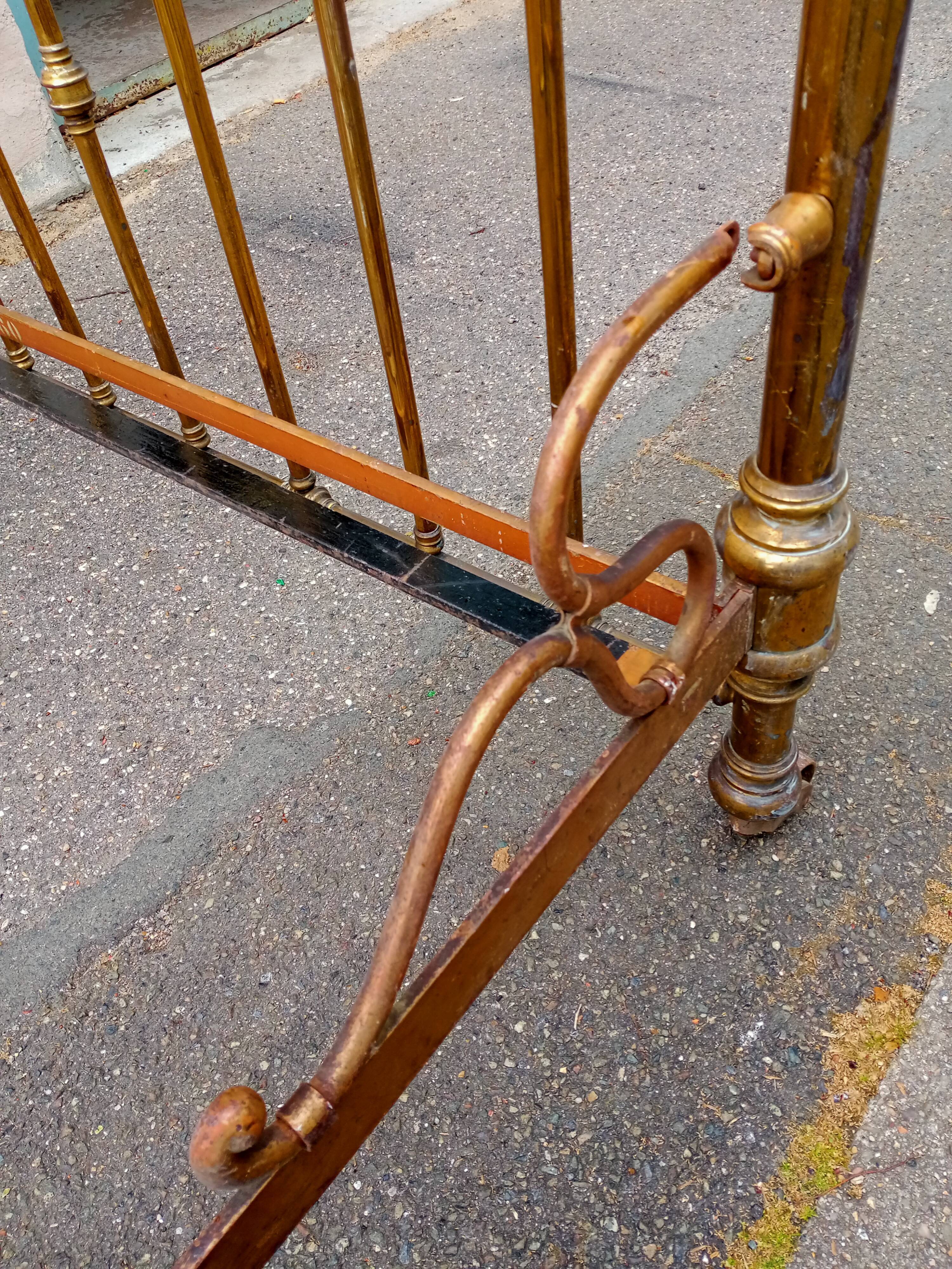 Brass bed