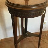 Guéridon-lampadaire table d appoint décor en bronze tête et pieds de boucs