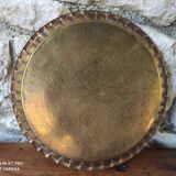 Ancien plateau marocain en laiton