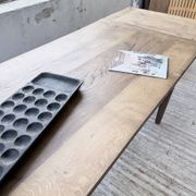 Solid oak farmhouse table with extensions (190-280cm) 1950