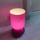 Scandinavian Modernist Lykta fuchsia pink handmade glass table lamp by IKEA, 1990s