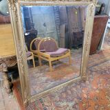 Golden mirror xixth period restoration 132×110cms