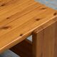 Architectural coffee table in solid pine from the 1970s.