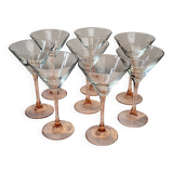 Verres à coctel rose