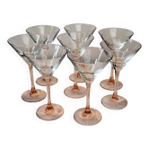Pink cocktail glasses