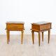 Art Deco bedside tables with marble tops, 1930s, set of 2
