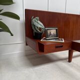 Lit 2 places  scandinave en teck