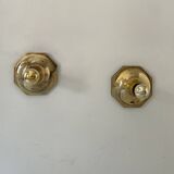 Pair of vintage brass sconces by Motoko Ishii for Staff Leucthen, 1970s