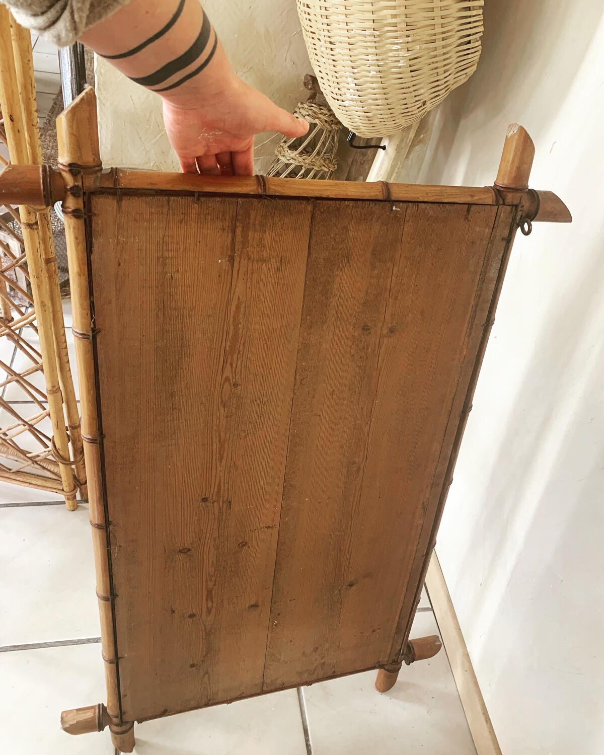 Bamboo mirror 98x65