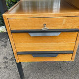 Vintage modernist desk 1950-60 wood